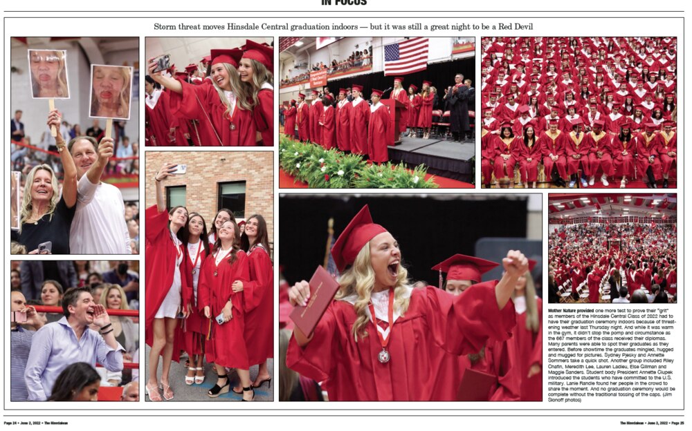 Storm threat moves Hinsdale Central graduation indoors but it was